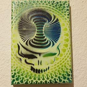 Grateful Dead inspired original airbrushed signed